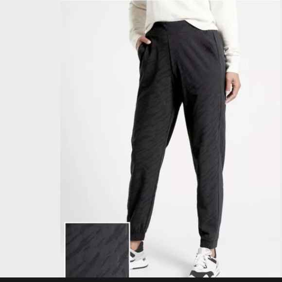 Athleta Pants - ATHLETA Brooklyn Camo Textured Jogger Black NWT